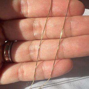 10k Box Chain Necklace